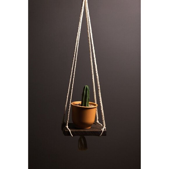 Macrame Shelf|Boho Wall Hanging Shelf|Handmade Home Decor|Boho Room Decor(ID425) - Picture 1 of 7